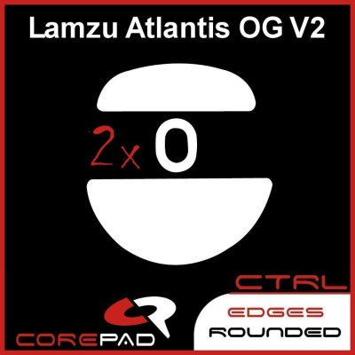 Hyperglides Hypergleits Hypergleids Corepad Skatez CTRL Lamzu-Atlantis-OG-V2-4K-Superlight-Wireless